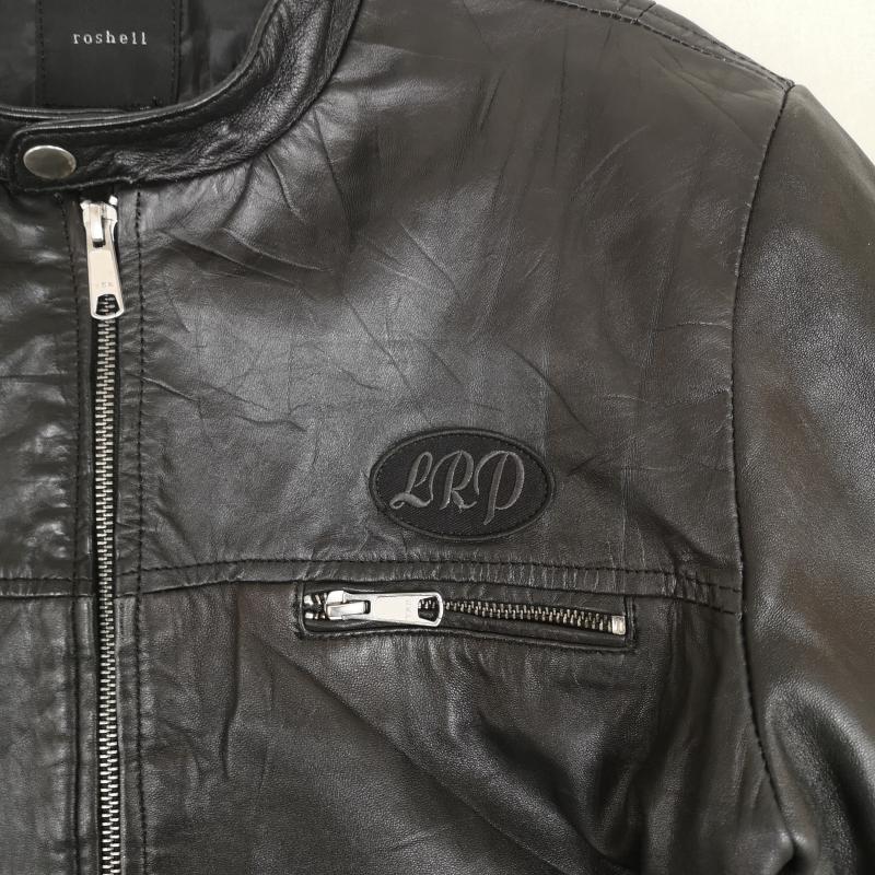ロシェル roshell ジャケット、上着 レザージャケット レザー シングル ライダース ジャケット r-2-860 XL 黒 / ブラック / black メンズ USED 古着 中古 50168314
