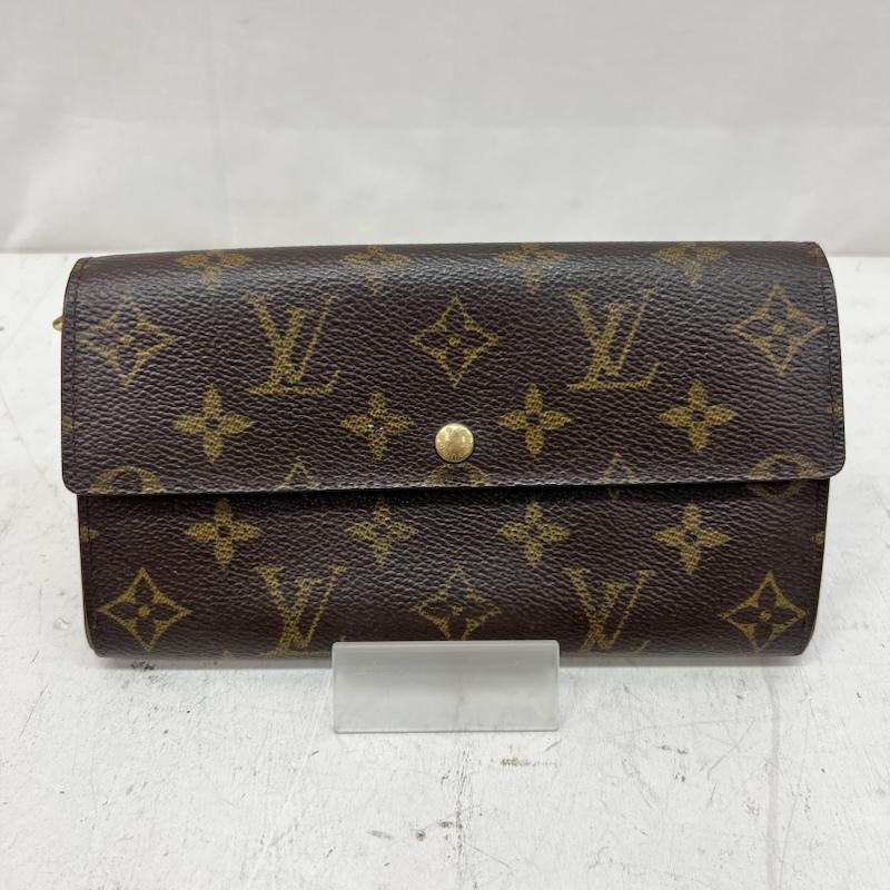 ルイヴィトン LOUIS VUITTON 財布 長財布 モノグラム ポルトモネ クレディ 長財布 M61725 CA0967 - レディース USED 古着 中古 50168316
