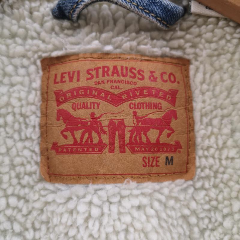 リーバイス Levi s ジャケット、上着 ジャケット、ブレザー TYPE III シェルパ トラッカー ボア ジャケット M インディゴ / インディゴ / Indigo メンズ USED 古着 中古 50168317