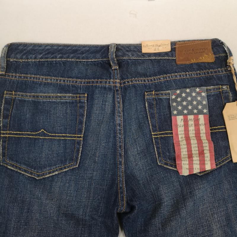 ラルフローレン RALPHLAUREN パンツ デニム、ジーンズ DENIM & SUPPLY 星条旗 ストレート デニム パンツ 28インチ インディゴ / インディゴ / Indigo レディース USED 古着 中古 50168318