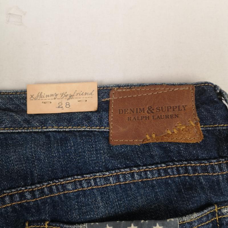 ラルフローレン RALPHLAUREN パンツ デニム、ジーンズ DENIM & SUPPLY 星条旗 ストレート デニム パンツ 28インチ インディゴ / インディゴ / Indigo レディース USED 古着 中古 50168318