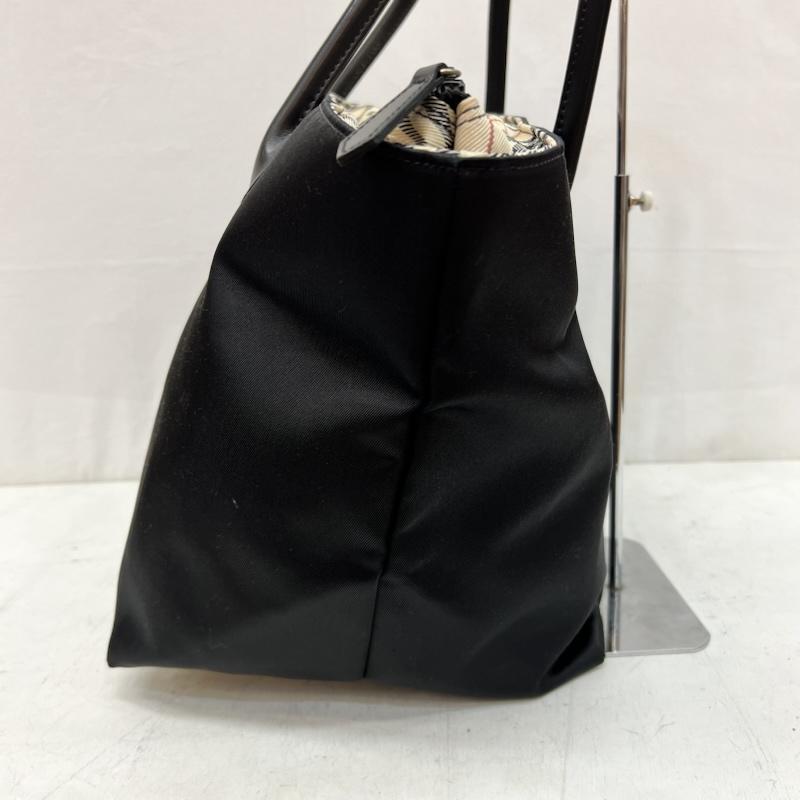 バーバリー・ブルーレーベル BURBERRY BLUE LABEL トートバッグ トートバッグ ノバチェック レザーハンドル ナイロン トートバッグ - 黒 / ブラック / black レディース USED 古着 中古 50168321