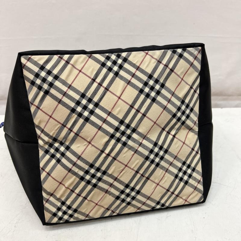 バーバリー・ブルーレーベル BURBERRY BLUE LABEL トートバッグ トートバッグ ノバチェック レザーハンドル ナイロン トートバッグ - 黒 / ブラック / black レディース USED 古着 中古 50168321