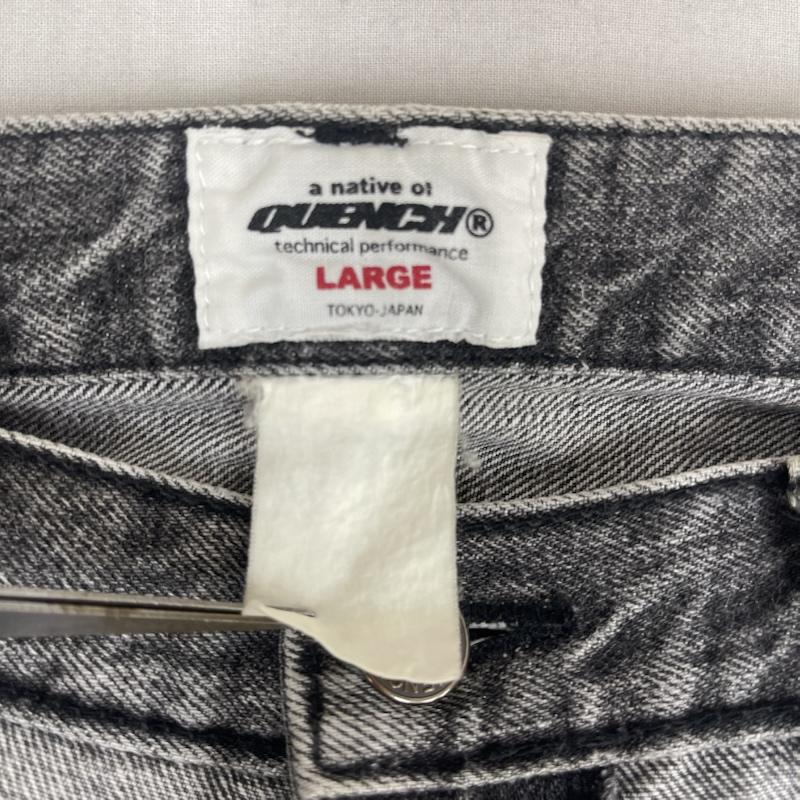 クエンチ QUENCH パンツ デニム、ジーンズ 00s Y2K グラフィック 六芒星 ワイド デニム パンツ ダークグレー / ダークグレー / メンズ USED 古着 中古 50168325