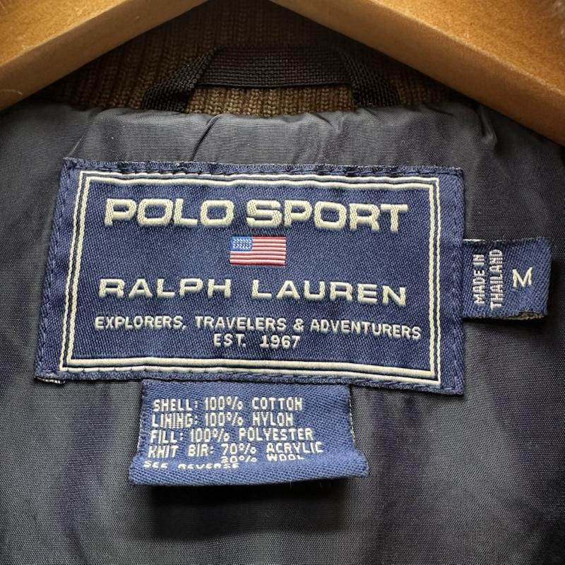 ポロスポーツラルフローレン POLOSPORT ジャケット、上着 ダウンベスト 90s POLO SPORT ダウン ベスト M 茶 / ブラウン / brown メンズ USED 古着 中古 50168331
