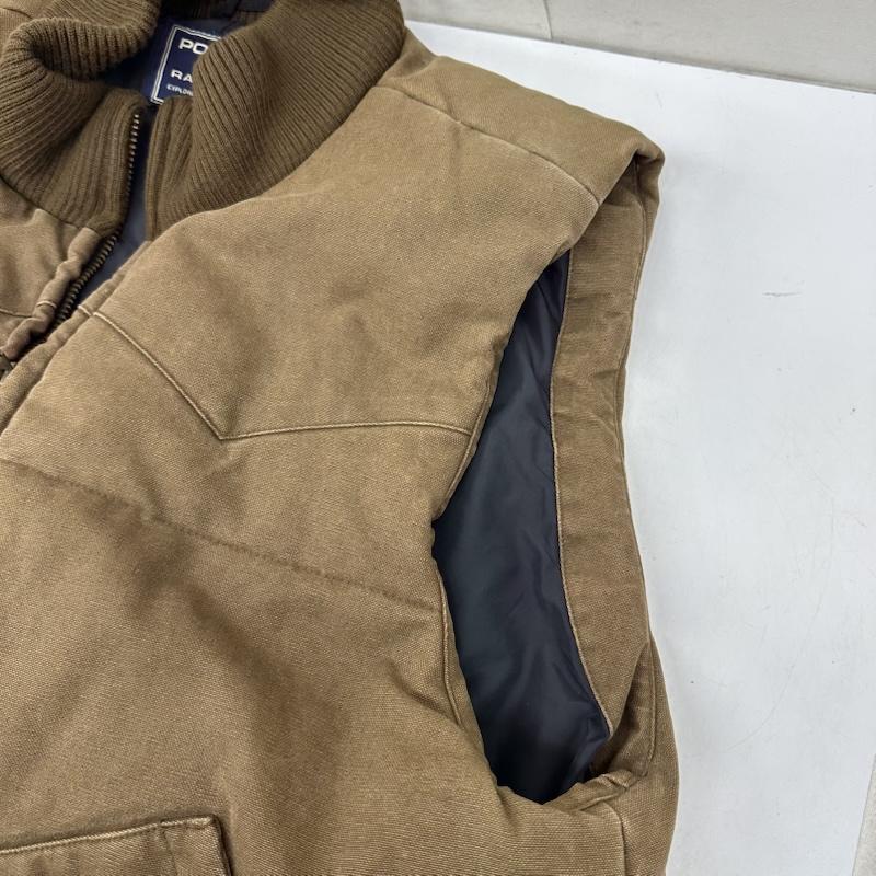 ポロスポーツラルフローレン POLOSPORT ジャケット、上着 ダウンベスト 90s POLO SPORT ダウン ベスト M 茶 / ブラウン / brown メンズ USED 古着 中古 50168331