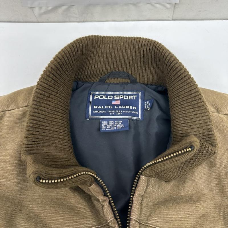 ポロスポーツラルフローレン POLOSPORT ジャケット、上着 ダウンベスト 90s POLO SPORT ダウン ベスト M 茶 / ブラウン / brown メンズ USED 古着 中古 50168331