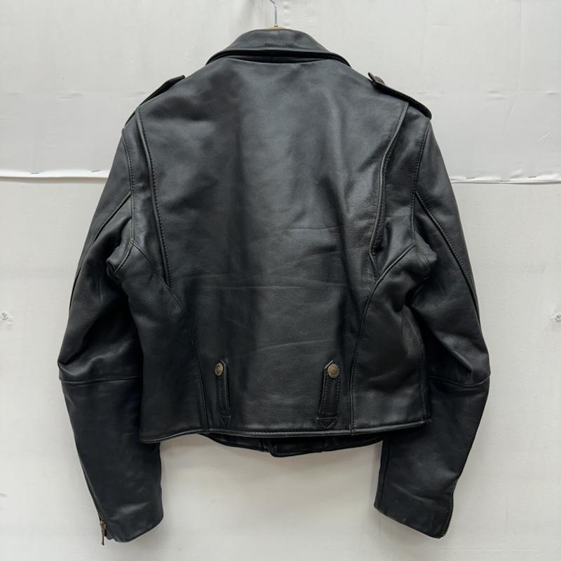 ハーレーダビッドソン Harley-Davidson ジャケット、上着 ライダース ダブル ライダース レザー ジャケット L 黒 / ブラック / black メンズ USED 古着 中古 50168332