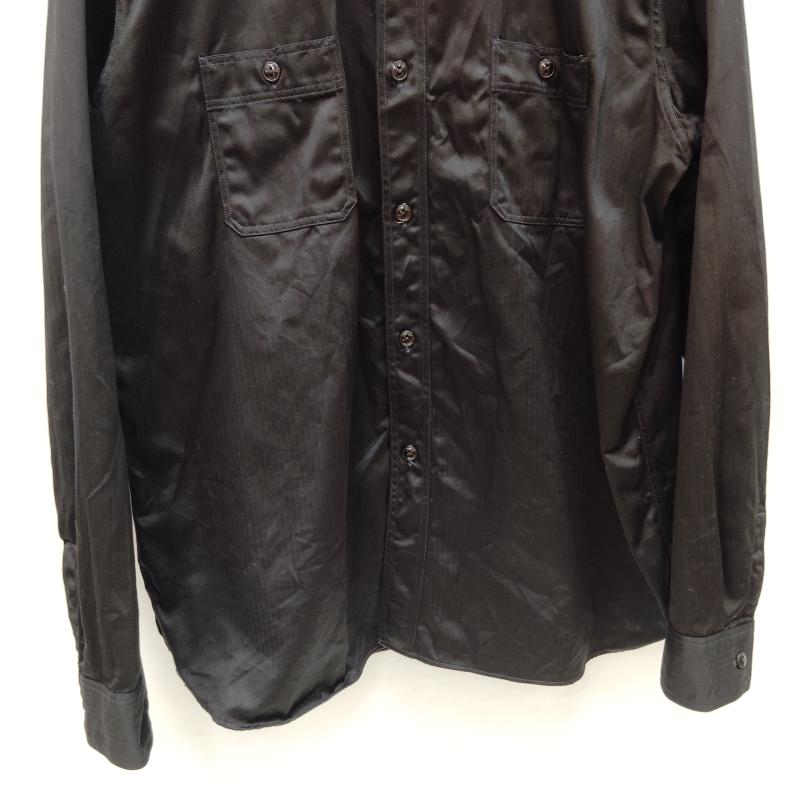 バズリクソンズ Buzz Rickson s シャツ、ブラウス 長袖 BR29390 ヘリンボーン ワークシャツ XXL 黒 / ブラック / black メンズ USED 古着 中古 50168342