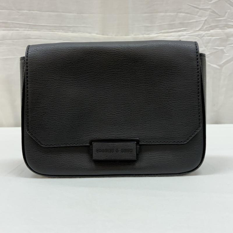 チャールズアンドキース charles&keith ショルダーバッグ ショルダーバッグ チェーン ストラップ 2WAY 肩掛け 斜め掛け ショルダー バッグ オールブラック - レディース USED 古着 中古 50168344