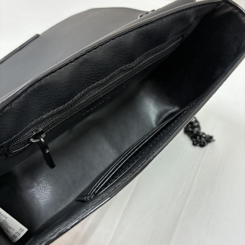 チャールズアンドキース charles&keith ショルダーバッグ ショルダーバッグ チェーン ストラップ 2WAY 肩掛け 斜め掛け ショルダー バッグ オールブラック - レディース USED 古着 中古 50168344