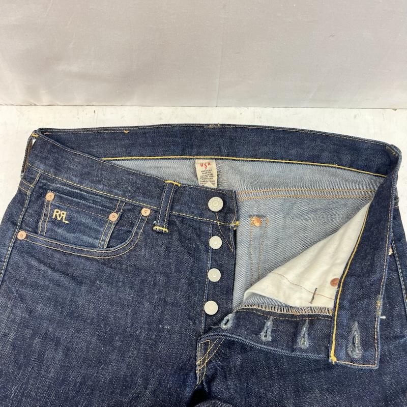 ダブルアールエル ラルフローレン RRL RALPH LAUREN パンツ デニム、ジーンズ USA製 スリムストレート セルビッチ デニムパンツ 29インチ メンズ USED 古着 中古 50168353