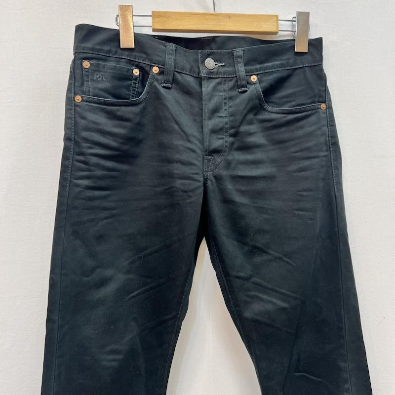 ダブルアールエル ラルフローレン RRL RALPH LAUREN ボトムス ボトムス 5ポケット ストレート パンツ 29インチ 黒 / ブラック / black メンズ USED 古着 中古 50168354