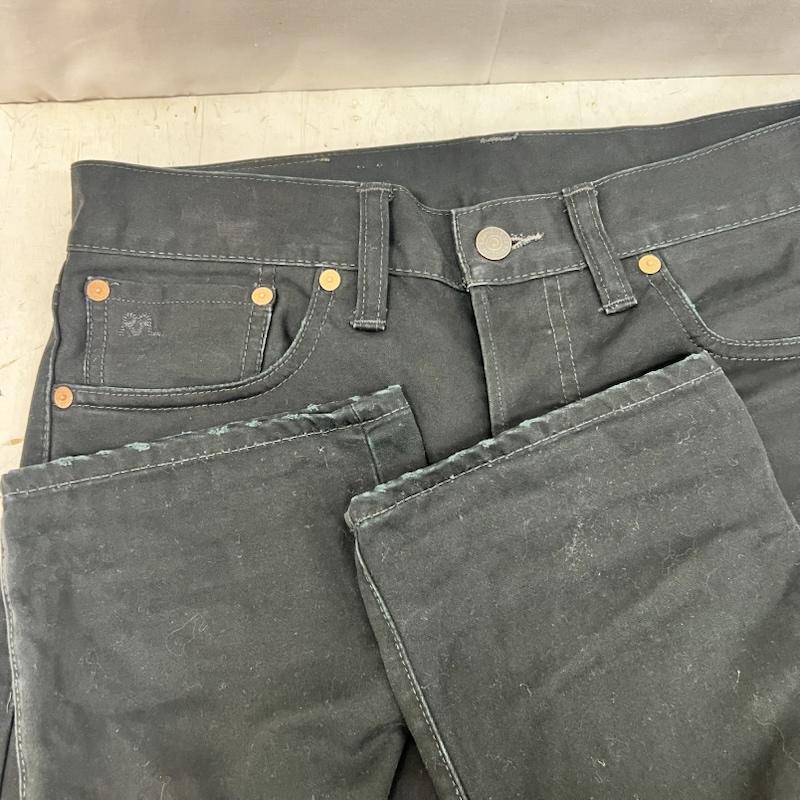 ダブルアールエル ラルフローレン RRL RALPH LAUREN ボトムス ボトムス 5ポケット ストレート パンツ 29インチ 黒 / ブラック / black メンズ USED 古着 中古 50168354