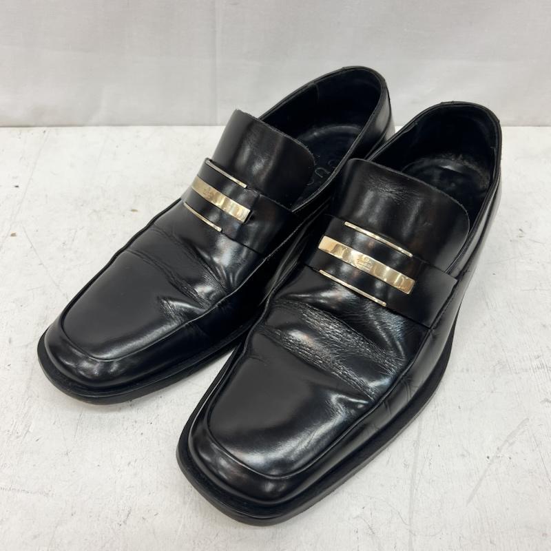 グッチ GUCCI ローファー ローファー Gプレート スクエアトゥ レザー ローファー size39 - 黒 / ブラック / black メンズ USED 古着 中古 50168355