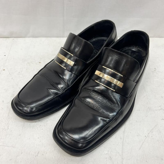 グッチ GUCCI ローファー ローファー Gプレート スクエアトゥ レザー ローファー size39 - 黒 / ブラック / black メンズ USED 古着 中古 50168355