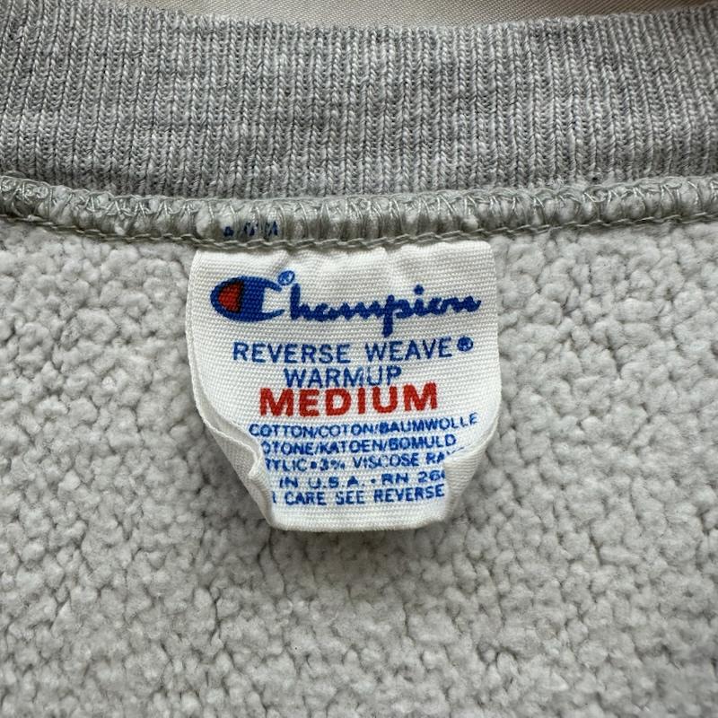 チャンピオン Champion トレーナー 長袖 80s USA製 トリコタグ REVERSE WEAVE カレッジ プリント スウェット M 灰 / グレー / gray メンズ USED 古着 中古 50168359