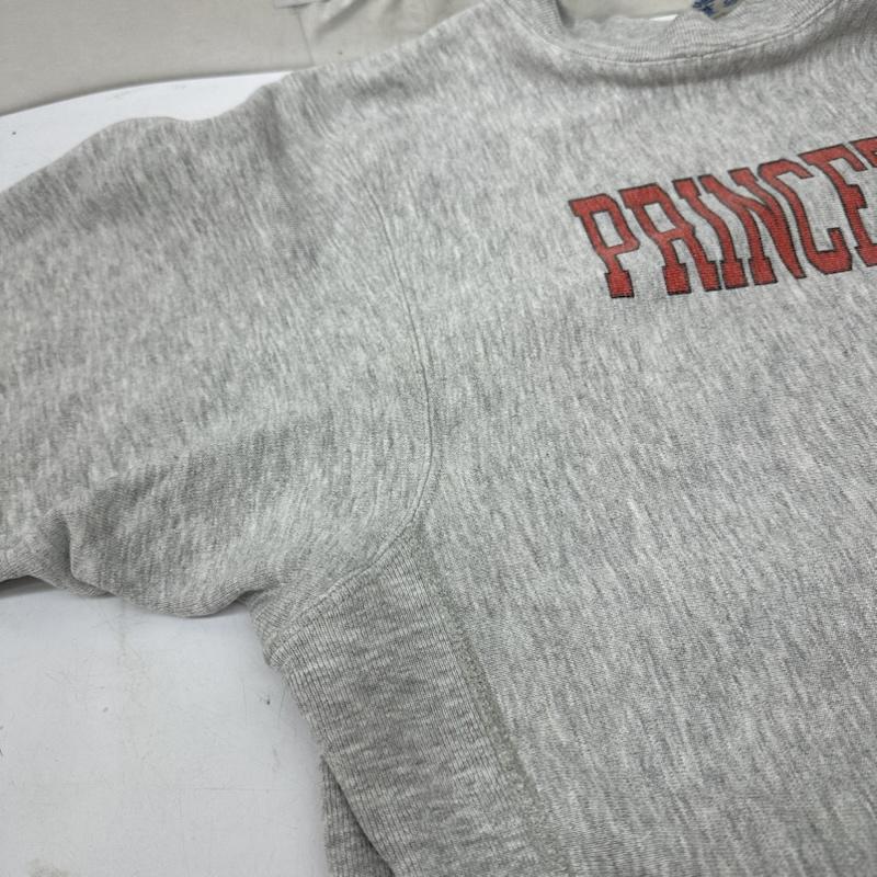 チャンピオン Champion トレーナー 長袖 80s USA製 トリコタグ REVERSE WEAVE カレッジ プリント スウェット M 灰 / グレー / gray メンズ USED 古着 中古 50168359