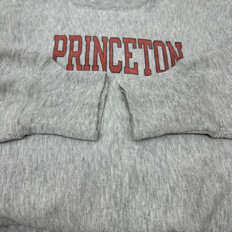 チャンピオン Champion トレーナー 長袖 80s USA製 トリコタグ REVERSE WEAVE カレッジ プリント スウェット M 灰 / グレー / gray メンズ USED 古着 中古 50168359