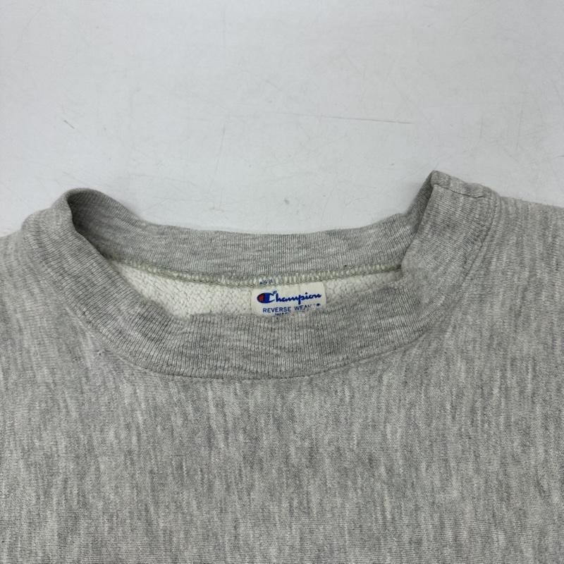 チャンピオン Champion トレーナー 長袖 80s USA製 トリコタグ REVERSE WEAVE カレッジ プリント スウェット M 灰 / グレー / gray メンズ USED 古着 中古 50168359
