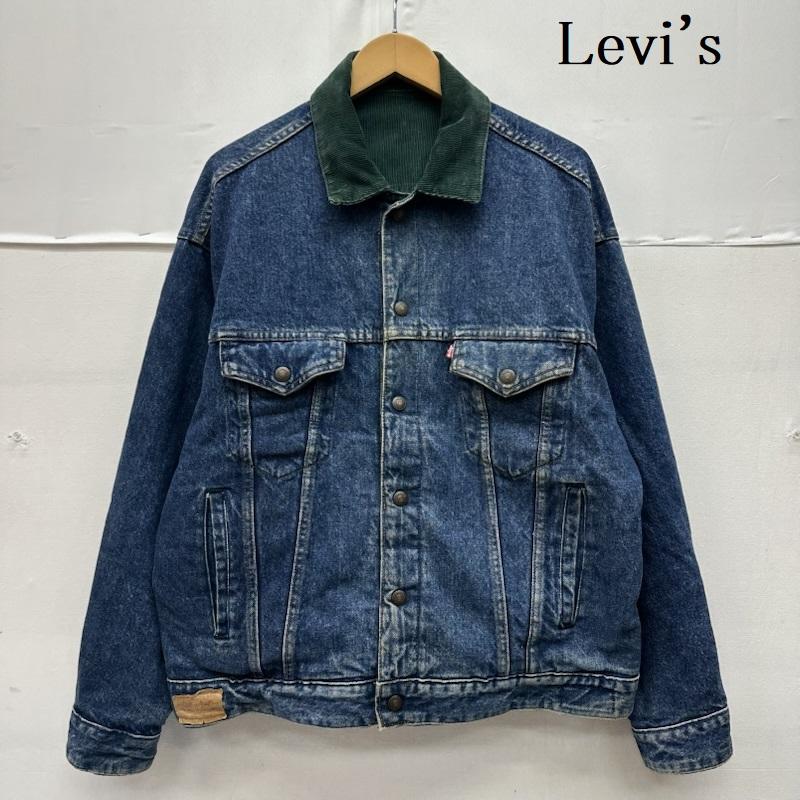 リーバイス Levi s ジャケット、上着 ジャンパー、ブルゾン 80s USA製 リバーシブル コーデュロイ デニム ジャケット 70548-1539 M インディゴ / インディゴ / Indigo X 緑 / グリーン / green メンズ USED 古着 中古 50168360