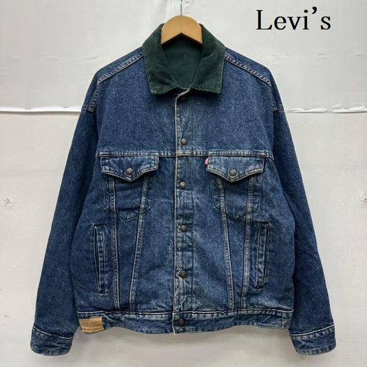 リーバイス Levi s ジャケット、上着 ジャンパー、ブルゾン 80s USA製 リバーシブル コーデュロイ デニム ジャケット 70548-1539 M インディゴ / インディゴ / Indigo X 緑 / グリーン / green メンズ USED 古着 中古 50168360