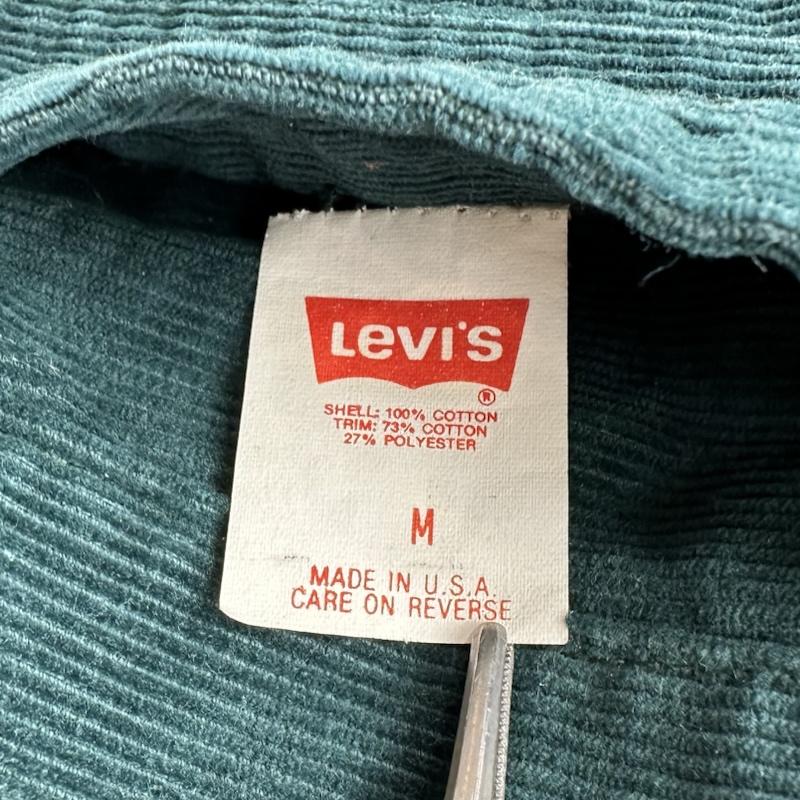 リーバイス Levi s ジャケット、上着 ジャンパー、ブルゾン 80s USA製 リバーシブル コーデュロイ デニム ジャケット 70548-1539 M インディゴ / インディゴ / Indigo X 緑 / グリーン / green メンズ USED 古着 中古 50168360