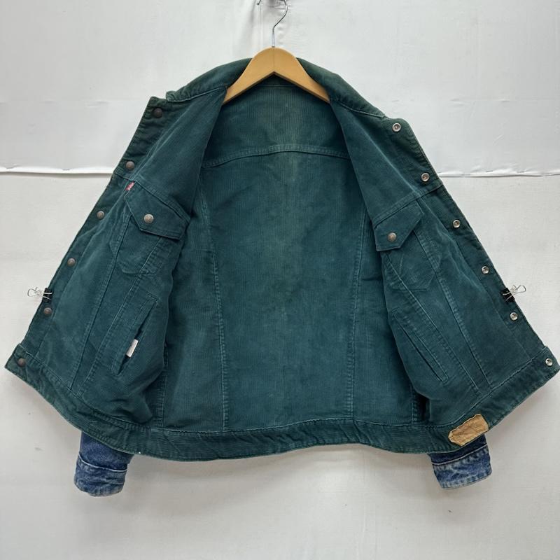 リーバイス Levi s ジャケット、上着 ジャンパー、ブルゾン 80s USA製 リバーシブル コーデュロイ デニム ジャケット 70548-1539 M インディゴ / インディゴ / Indigo X 緑 / グリーン / green メンズ USED 古着 中古 50168360