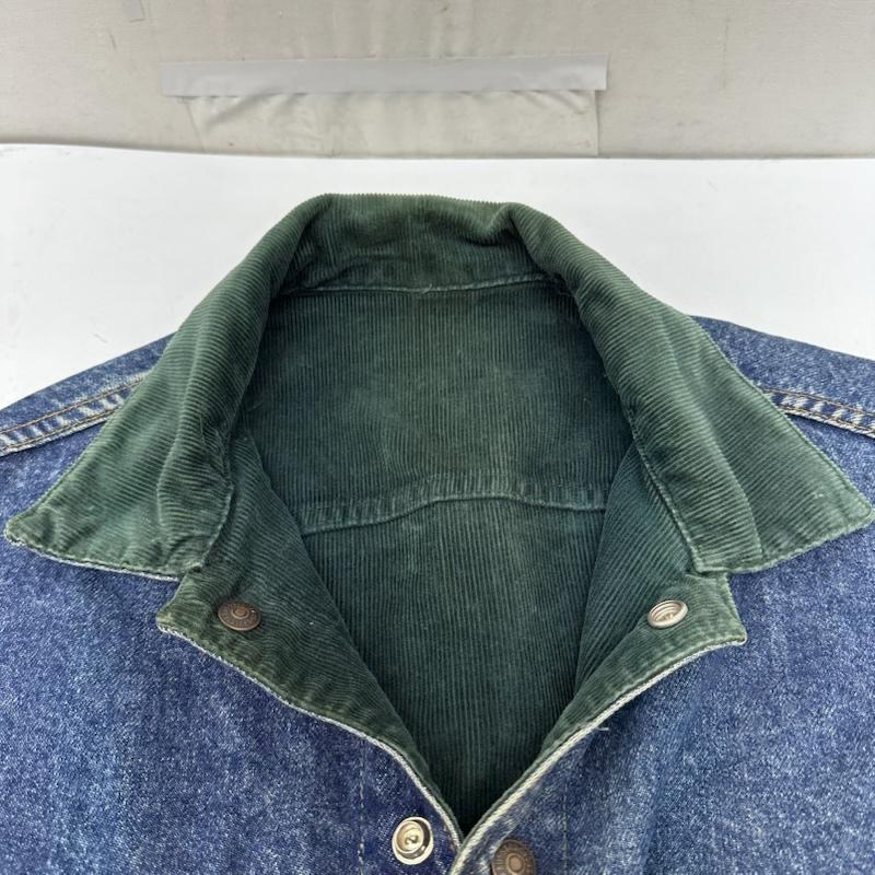 リーバイス Levi s ジャケット、上着 ジャンパー、ブルゾン 80s USA製 リバーシブル コーデュロイ デニム ジャケット 70548-1539 M インディゴ / インディゴ / Indigo X 緑 / グリーン / green メンズ USED 古着 中古 50168360