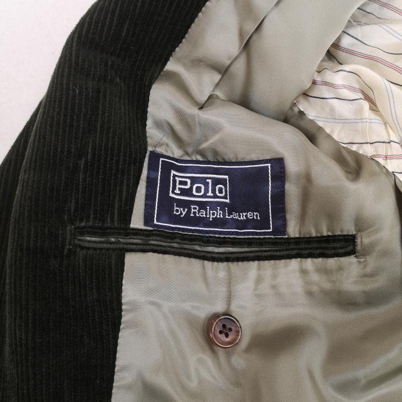 ポロバイラルフローレン Polo by RALPH LAUREN ジャケット、上着 ジャケット、ブレザー 90s シングルブレスト コーデュロイ テーラード ジャケット カーキ / カーキ / khaki メンズ USED 古着 中古 50168366