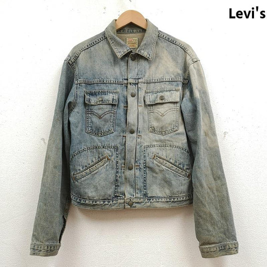 リーバイス Levi s ジャケット、上着 ジャンパー、ブルゾン 90s ショートホーンタグ シンチバック デニム ジャケット Ｇジャン インディゴ / インディゴ / Indigo メンズ USED 古着 中古 50168374