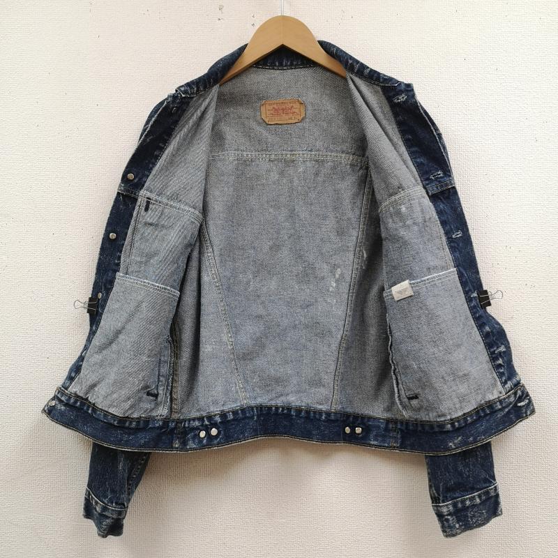 リーバイストラウスアンドコー Levi Strauss & co. ジャケット、上着 ジャンパー、ブルゾン 80s USA製 赤タブ ケミカルウォッシュ デニム ジャケット Gジャン 57514 XL インディゴ / インディゴ / Indigo メンズ USED 古着 中古 50168375