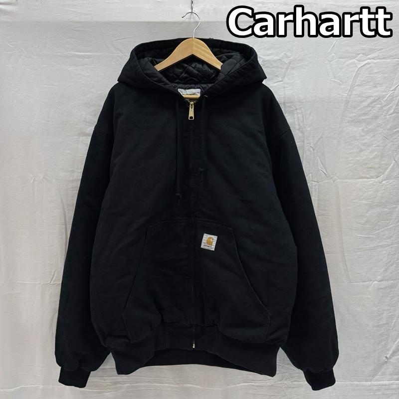 カーハート ダブリューアイピー Carhartt WIP ジャケット、上着 ジャンパー、ブルゾン IO27360 OG ACTIVE JACKET アクティブ ジャケット ダック フード ワーク XL 黒 / ブラック / black メンズ USED 古着 中古 50168385