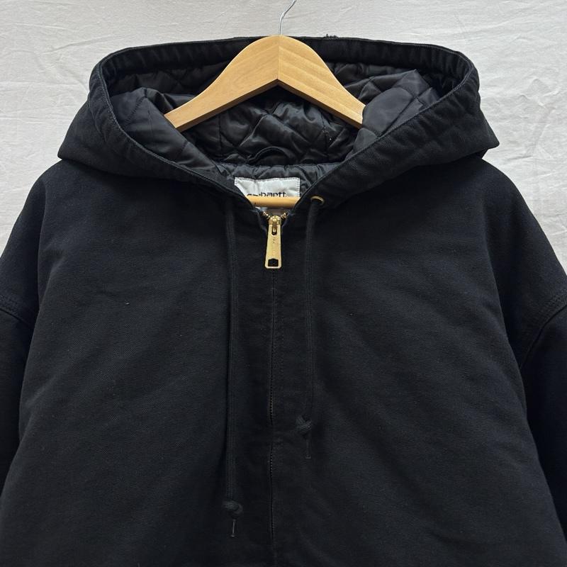 カーハート ダブリューアイピー Carhartt WIP ジャケット、上着 ジャンパー、ブルゾン IO27360 OG ACTIVE JACKET アクティブ ジャケット ダック フード ワーク XL 黒 / ブラック / black メンズ USED 古着 中古 50168385