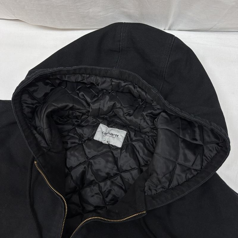 カーハート ダブリューアイピー Carhartt WIP ジャケット、上着 ジャンパー、ブルゾン IO27360 OG ACTIVE JACKET アクティブ ジャケット ダック フード ワーク XL 黒 / ブラック / black メンズ USED 古着 中古 50168385