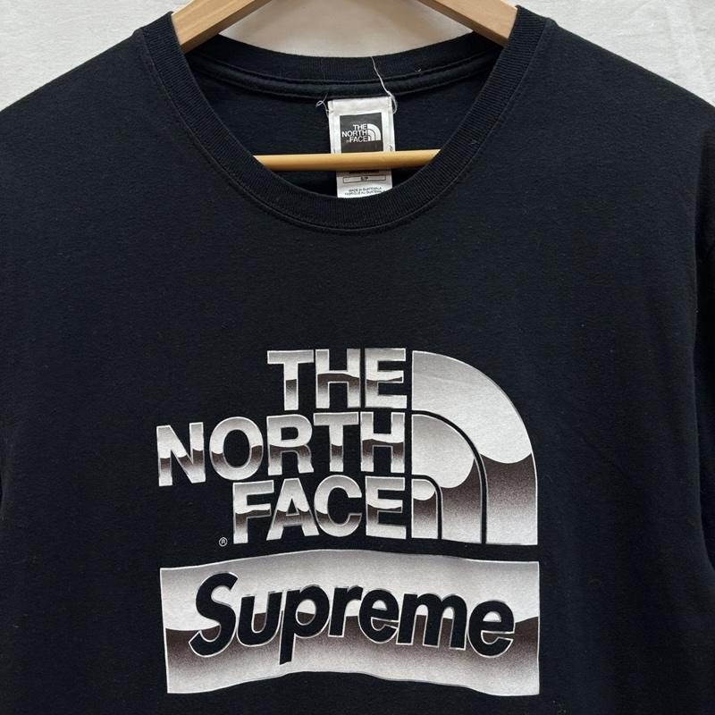 シュプリーム×ノースフェイス Supreme×THE NORTH FACE Tシャツ 半袖 18SS メタリックロゴ クルーネック 半袖 Tシャツ Metallic Logo Tee NT31808I S 黒 / ブラック / black メンズ USED 古着 中古 50168387