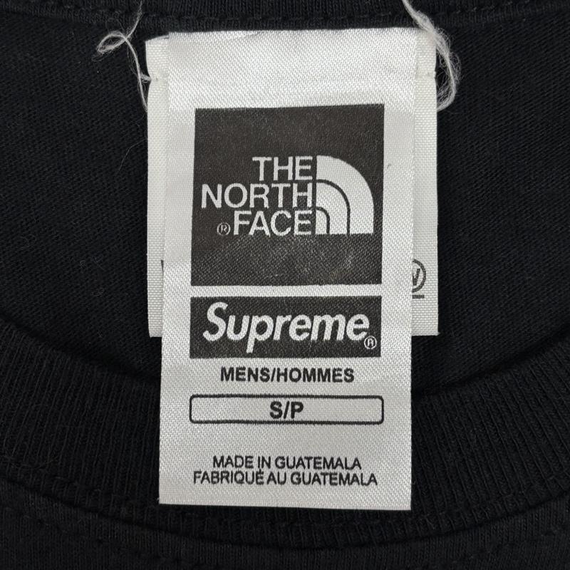 シュプリーム×ノースフェイス Supreme×THE NORTH FACE Tシャツ 半袖 18SS メタリックロゴ クルーネック 半袖 Tシャツ Metallic Logo Tee NT31808I S 黒 / ブラック / black メンズ USED 古着 中古 50168387