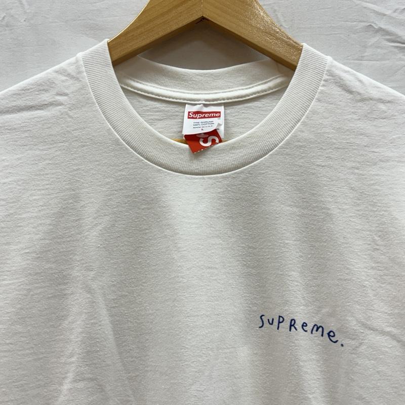 シュプリーム Supreme Tシャツ 半袖 23AW Yin Yang Tee 陰陽マーク FuckYouロゴ クルーネック Tシャツ L 白 / ホワイト / white メンズ USED 古着 中古 50168390