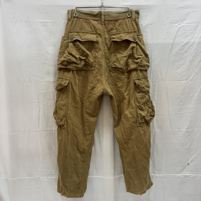 キャピタル KAPITAL パンツ ワークパンツ、ペインターパンツ リネン コットン マルチ ポケット カーゴ パンツ K1603LP031 XL メンズ USED 古着 中古 50168397