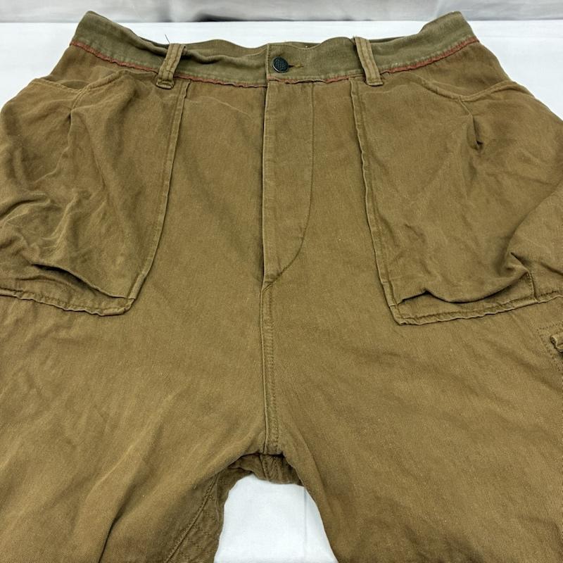 キャピタル KAPITAL パンツ ワークパンツ、ペインターパンツ リネン コットン マルチ ポケット カーゴ パンツ K1603LP031 XL メンズ USED 古着 中古 50168397