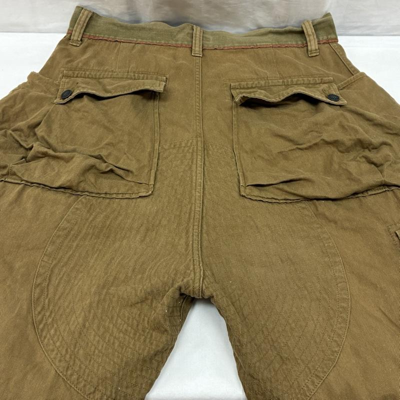キャピタル KAPITAL パンツ ワークパンツ、ペインターパンツ リネン コットン マルチ ポケット カーゴ パンツ K1603LP031 XL メンズ USED 古着 中古 50168397