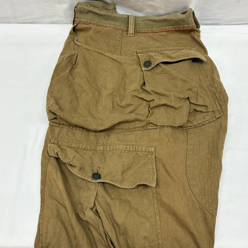 キャピタル KAPITAL パンツ ワークパンツ、ペインターパンツ リネン コットン マルチ ポケット カーゴ パンツ K1603LP031 XL メンズ USED 古着 中古 50168397
