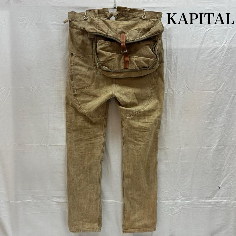 キャピタル KAPITAL パンツ ワークパンツ、ペインターパンツ コットン キャンバス マルチ ポケット カメラ パンツ レザー ベルト 4 メンズ USED 古着 中古 50168398