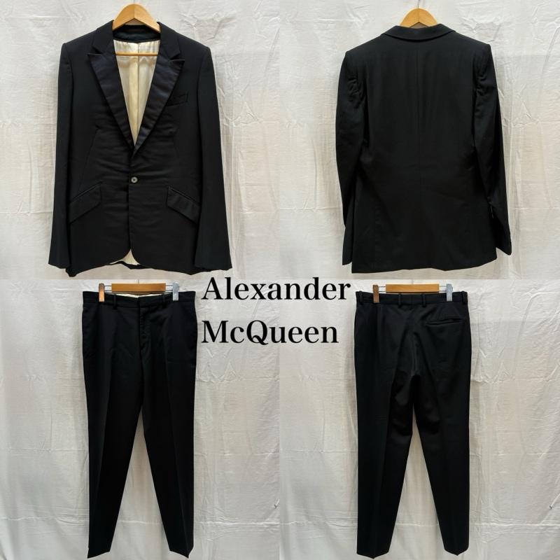 アレキサンダーマックイーン ALEXANDERMCQUEEN スーツ スーツ 00s ARCHIVE ピークドラペル 1B テーラード タキシード ジャケット スラックス セットアップ スーツ 48 メンズ USED 古着 中古 50168399