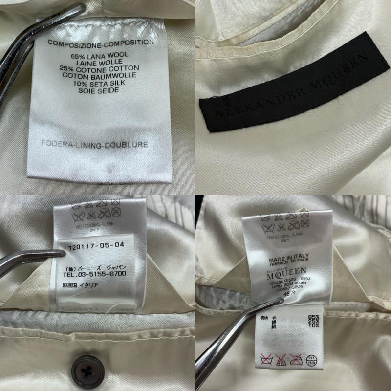 アレキサンダーマックイーン ALEXANDERMCQUEEN スーツ スーツ 00s ARCHIVE ピークドラペル 1B テーラード タキシード ジャケット スラックス セットアップ スーツ 48 メンズ USED 古着 中古 50168399
