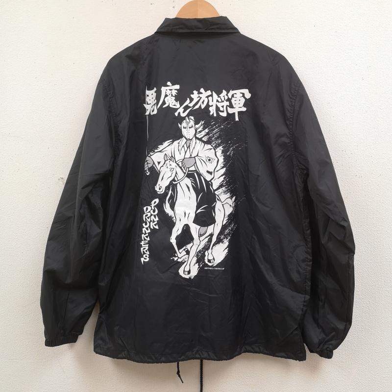 パンクドランカーズ PUNK DRUNKERS ジャケット、上着 ジャンパー、ブルゾン キン肉マン 漫画 アニメ 悪魔将軍 グラフィック コーチ ジャケット L 黒 / ブラック / black メンズ USED 古着 中古 50168403