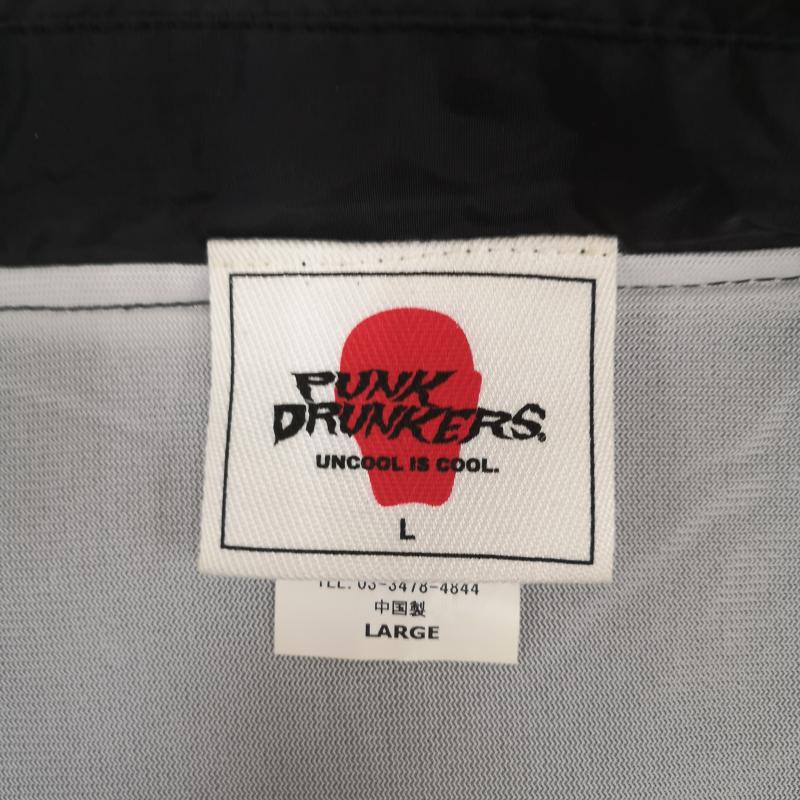 パンクドランカーズ PUNK DRUNKERS ジャケット、上着 ジャンパー、ブルゾン キン肉マン 漫画 アニメ 悪魔将軍 グラフィック コーチ ジャケット L 黒 / ブラック / black メンズ USED 古着 中古 50168403