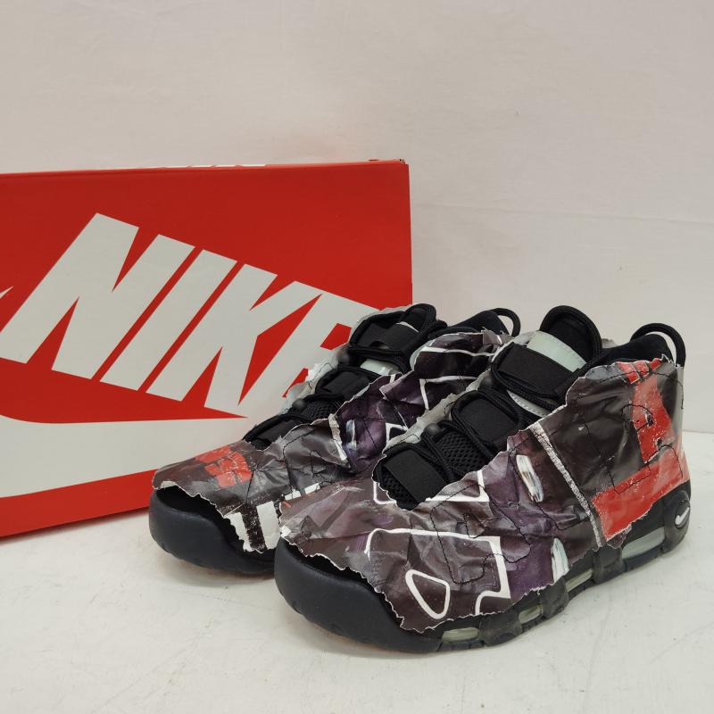 ナイキ NIKE スニーカー スニーカー AIR MORE UPTEMPO MADE YOU LOOK エアモアアップテンポ DJ4633-010 26.5cm 黒 / ブラック / black メンズ USED 古着 中古 50168406