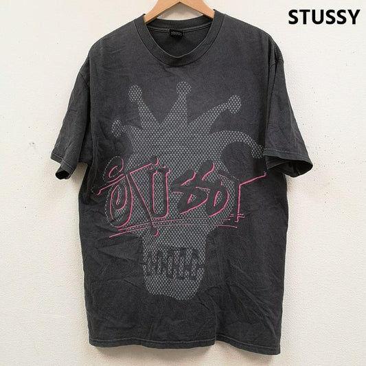 ステューシー STUSSY Tシャツ 半袖 メキシコ製 ジョーカー クラウン 王冠 半袖 Tシャツ S/S TEE L 黒 / ブラック / black メンズ USED 古着 中古 50168409