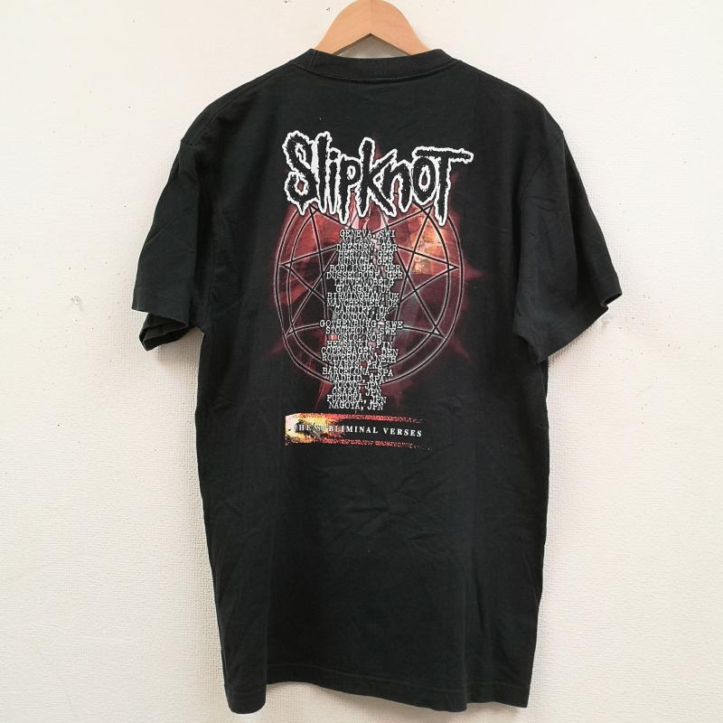 古着 USED Tシャツ 半袖 Slipknot ヘヴィメタル バンド ロック 半袖 Tシャツ S/S TEE 黒 / ブラック / black メンズ USED 古着 中古 50168417